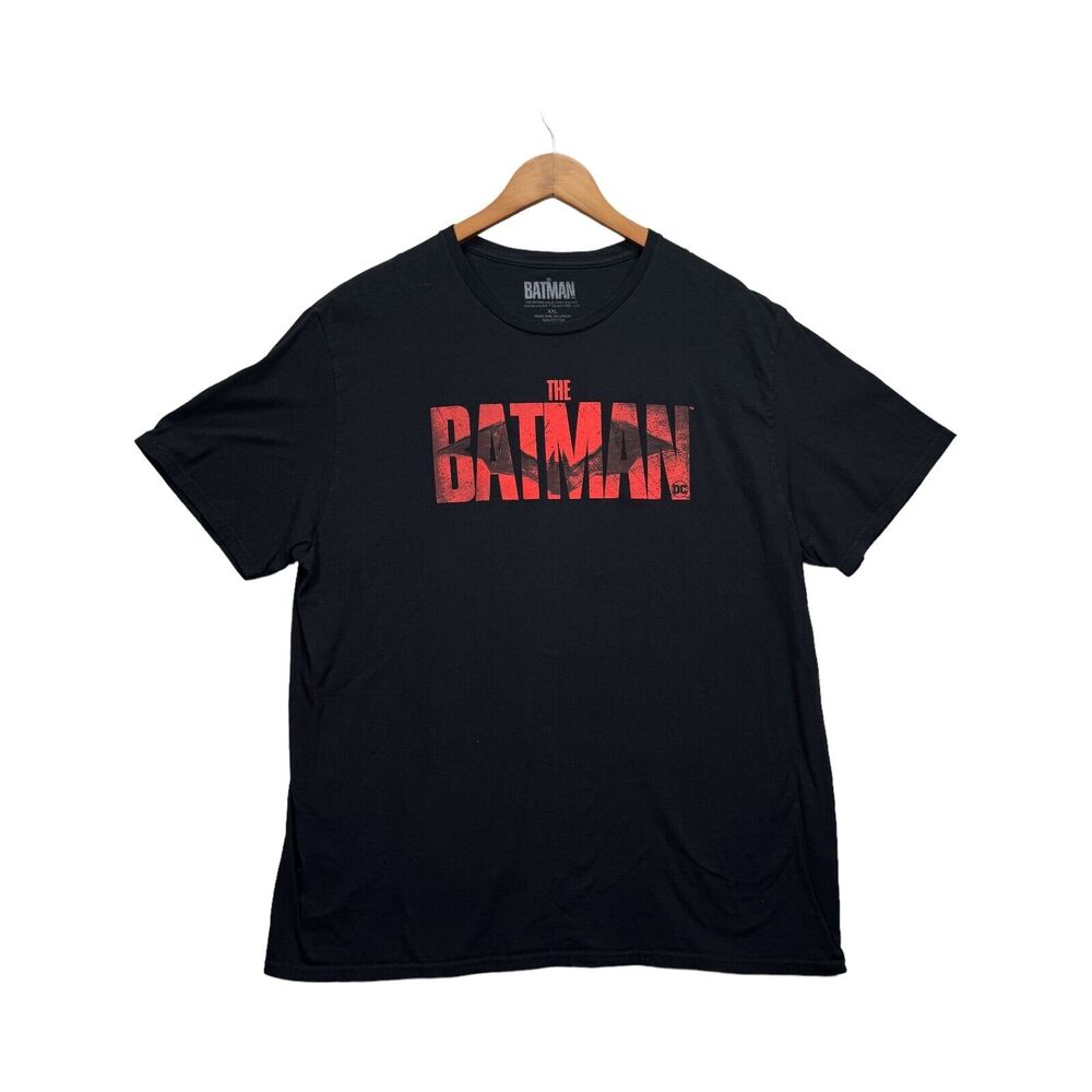 The Batman 2022 Movie Logo Batman T Shirt Black T Shirt DC Pattinson Indie 2XL